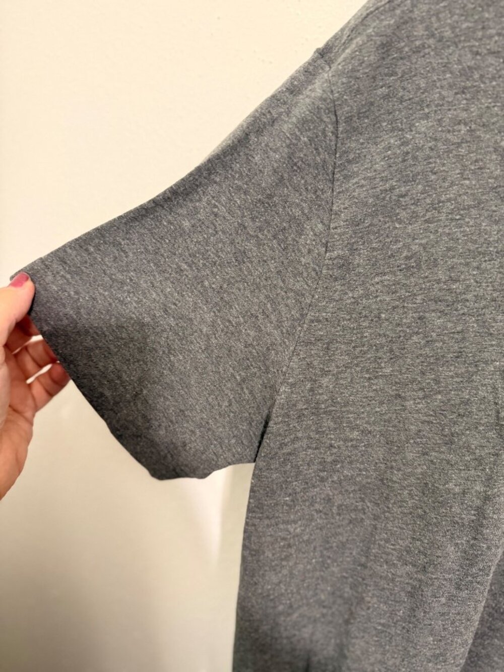 George Crewneck T-Shirt Gray S/S Basic Mens XL - Picture 4 of 4